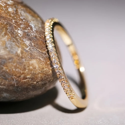 Zircone - Bague en or